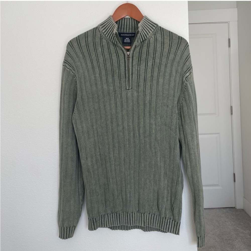 Sage Quarter Zip Men’s Sweater